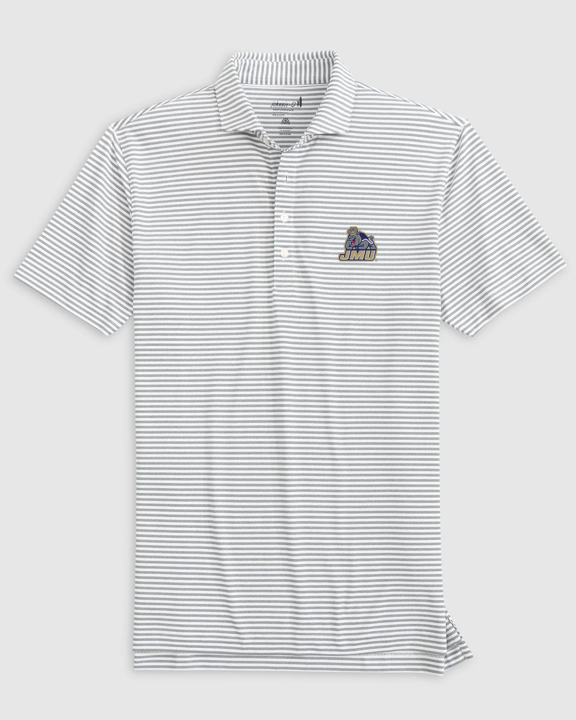 James Madison Stetsons Striped Performance Mesh Polo- Duke Dog Logo sold by Johnnie-O product image thumbnail 3