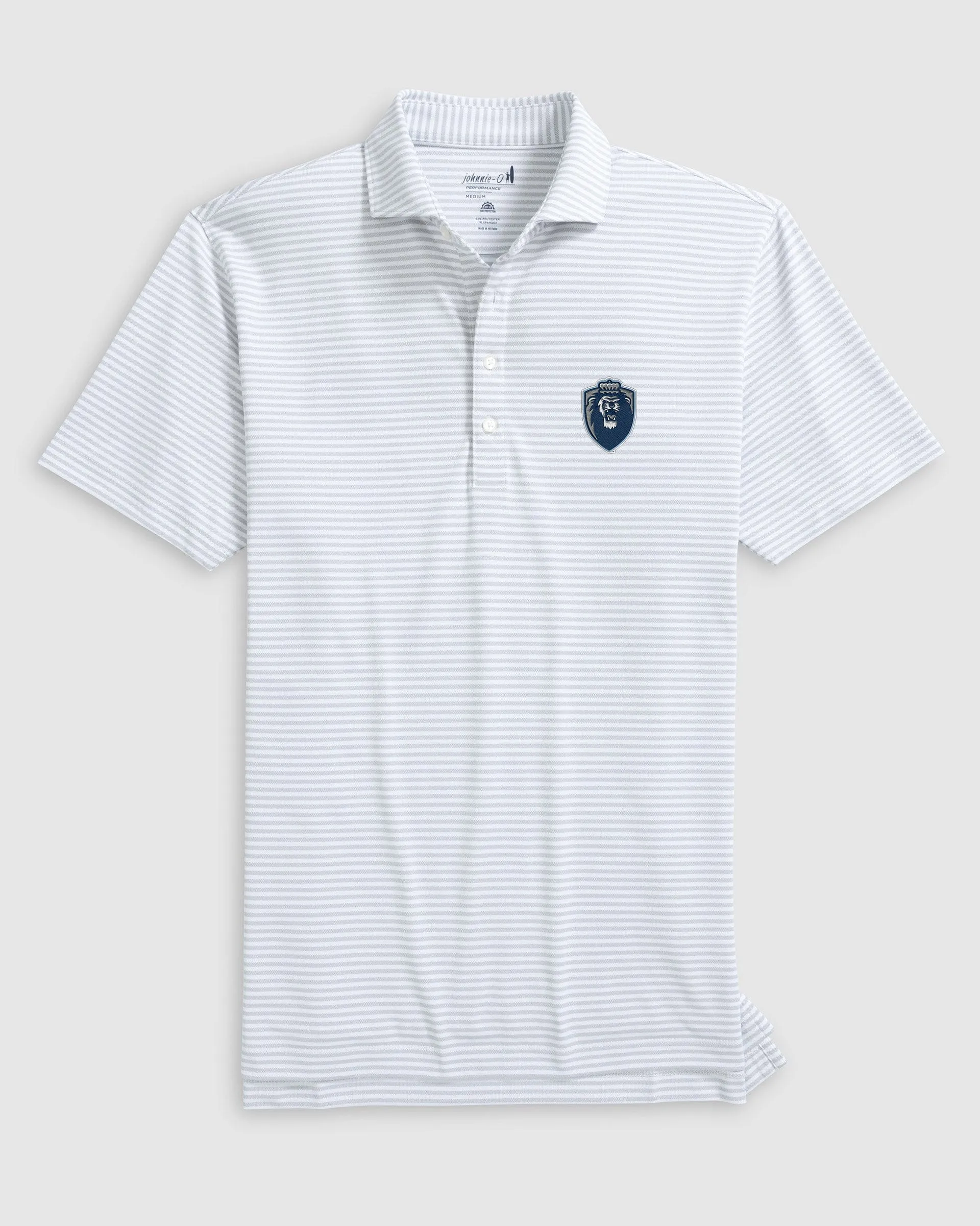 Old Dominion Stetsons Striped Performance Mesh Polo - Big Blue Logo sold by Johnnie-O product image thumbnail 3
