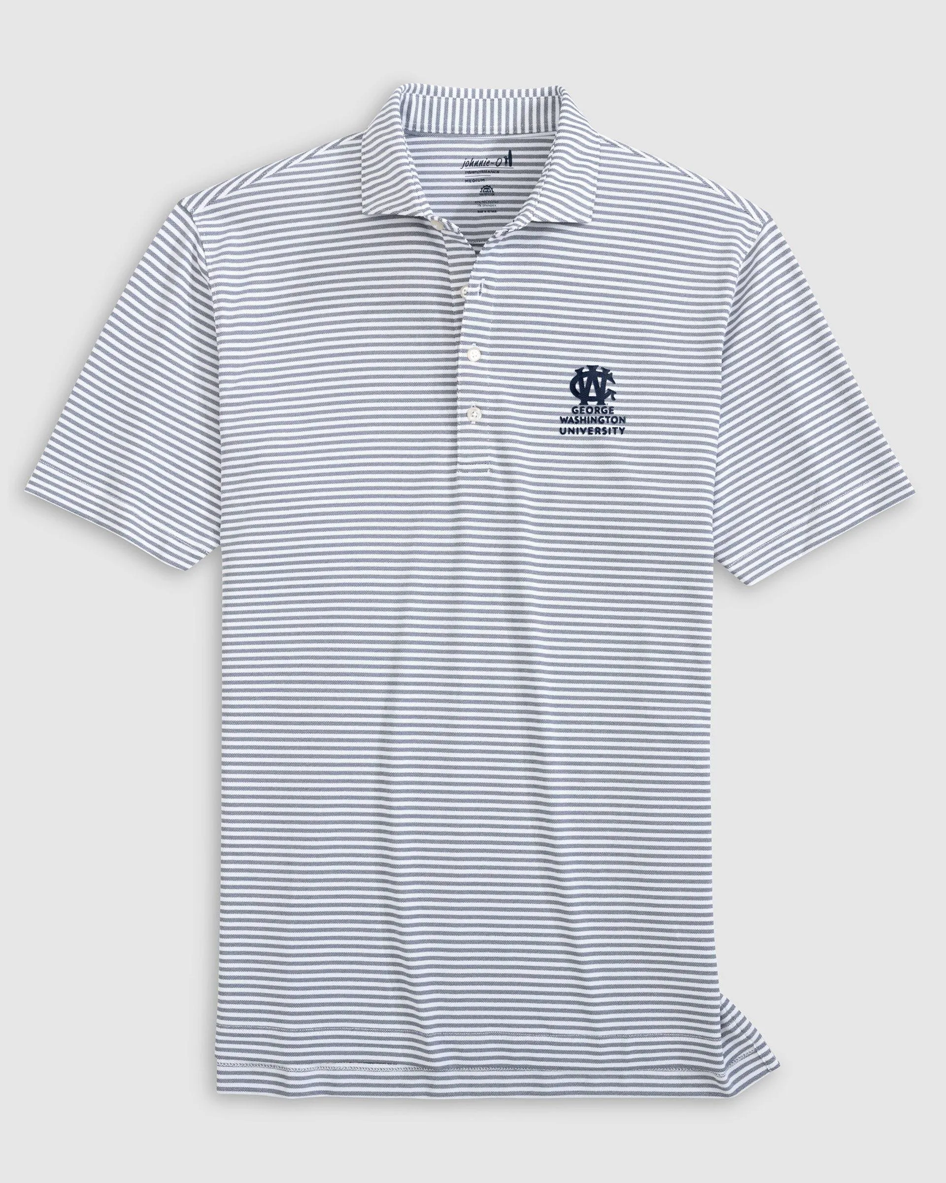 George Washington Stetsons Striped Performance Mesh Polo - Vault Logo sold by Johnnie-O product image thumbnail 2
