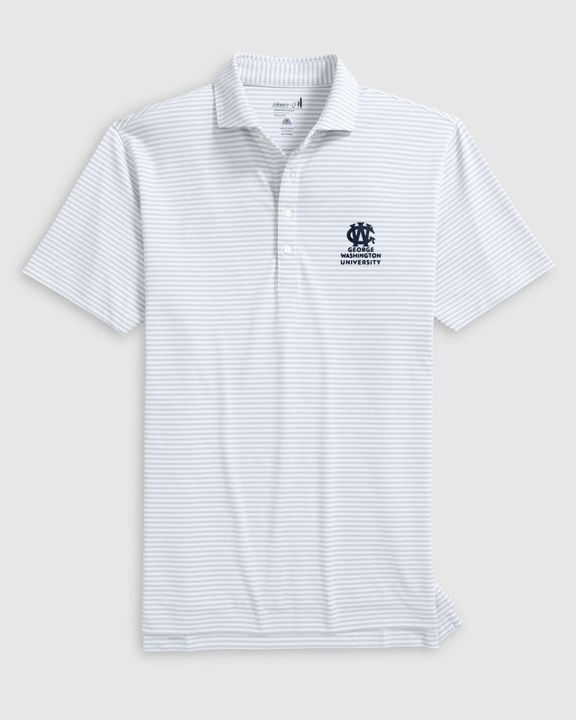 George Washington Stetsons Striped Performance Mesh Polo - Vault Logo sold by Johnnie-O product image thumbnail 3
