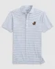 Florida Stetsons Striped Performance Mesh Polo - Vault Logo sold by Johnnie-O