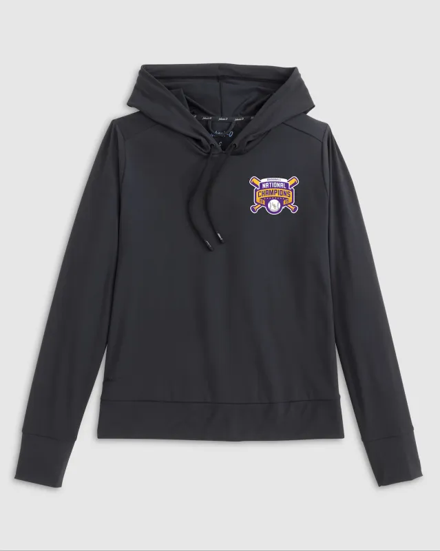 Women's Louisiana State Nalla Performance Hoodie - College World Series Championship Logo sold by Johnnie-O