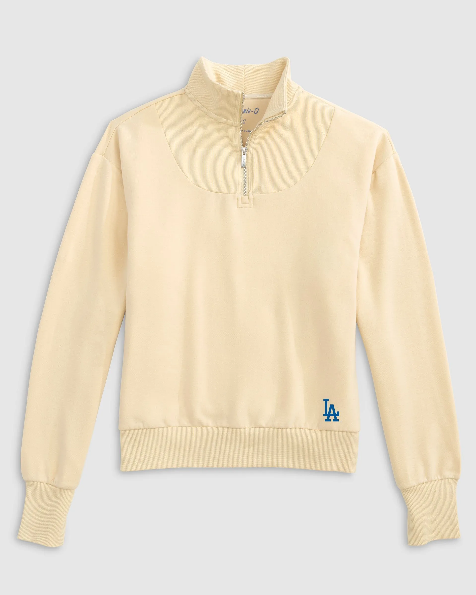 Women's Los Angeles Dodgers Naomi Rib Knit 1/4 Zip sold by Johnnie-O product image thumbnail 2