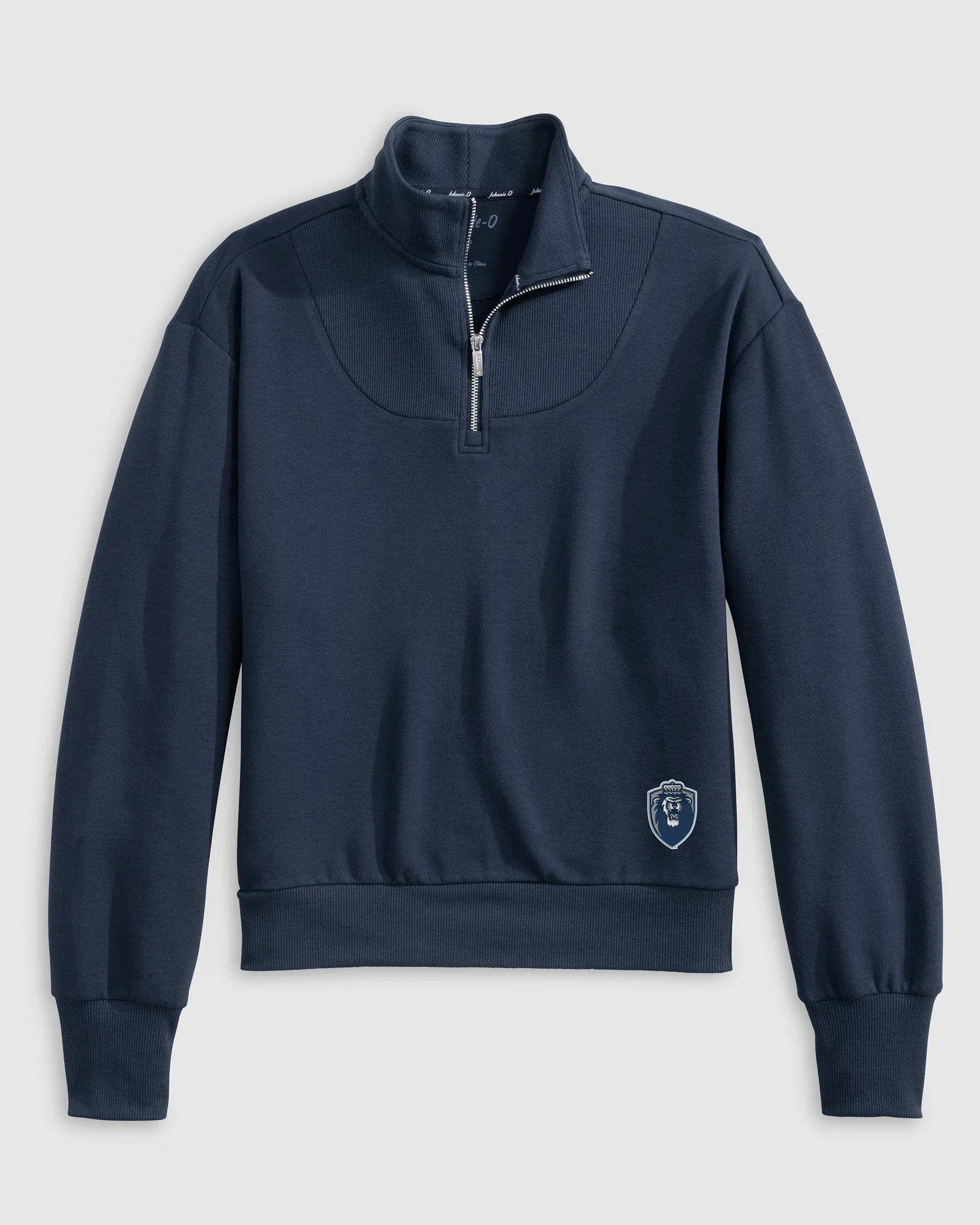 Women's Old Dominion Naomi Rib Knit 1/4 Zip - Big Blue Logo sold by Johnnie-O product image thumbnail 2