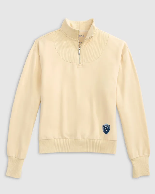 Women's Old Dominion Naomi Rib Knit 1/4 Zip - Big Blue Logo made by Johnnie-O