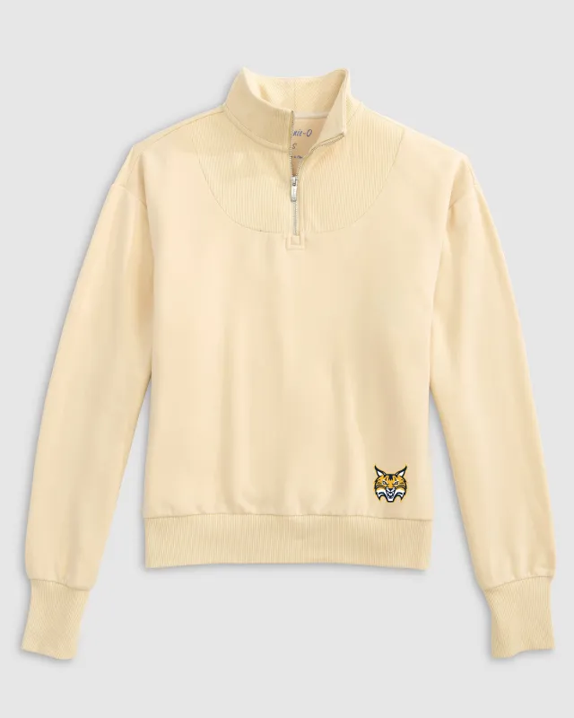 Women's Quinnipiac Naomi Rib Knit 1/4 Zip made by Johnnie-O