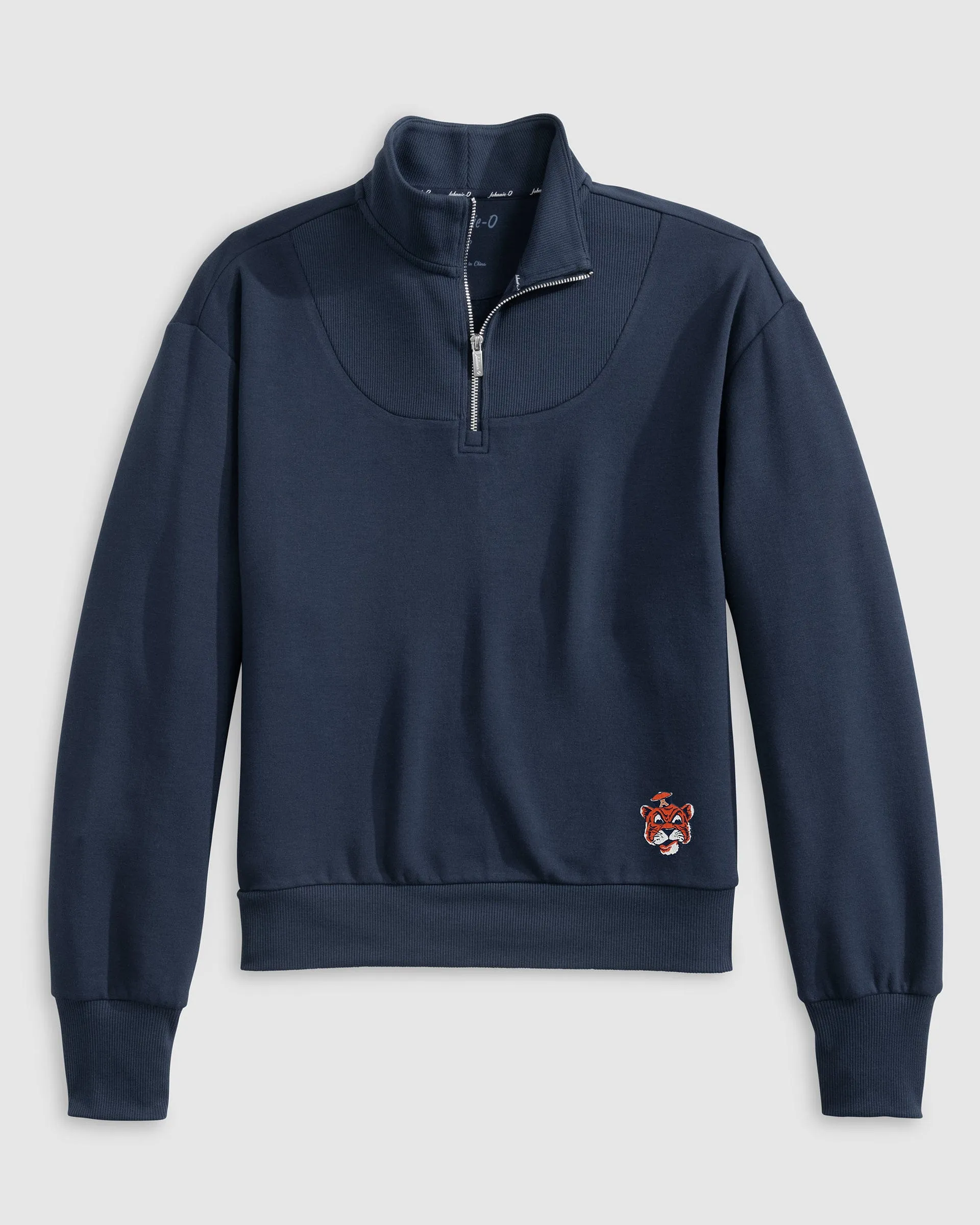 Women's Auburn University Naomi Rib Knit 1/4 Zip - Vault Logo sold by Johnnie-O product image thumbnail 2