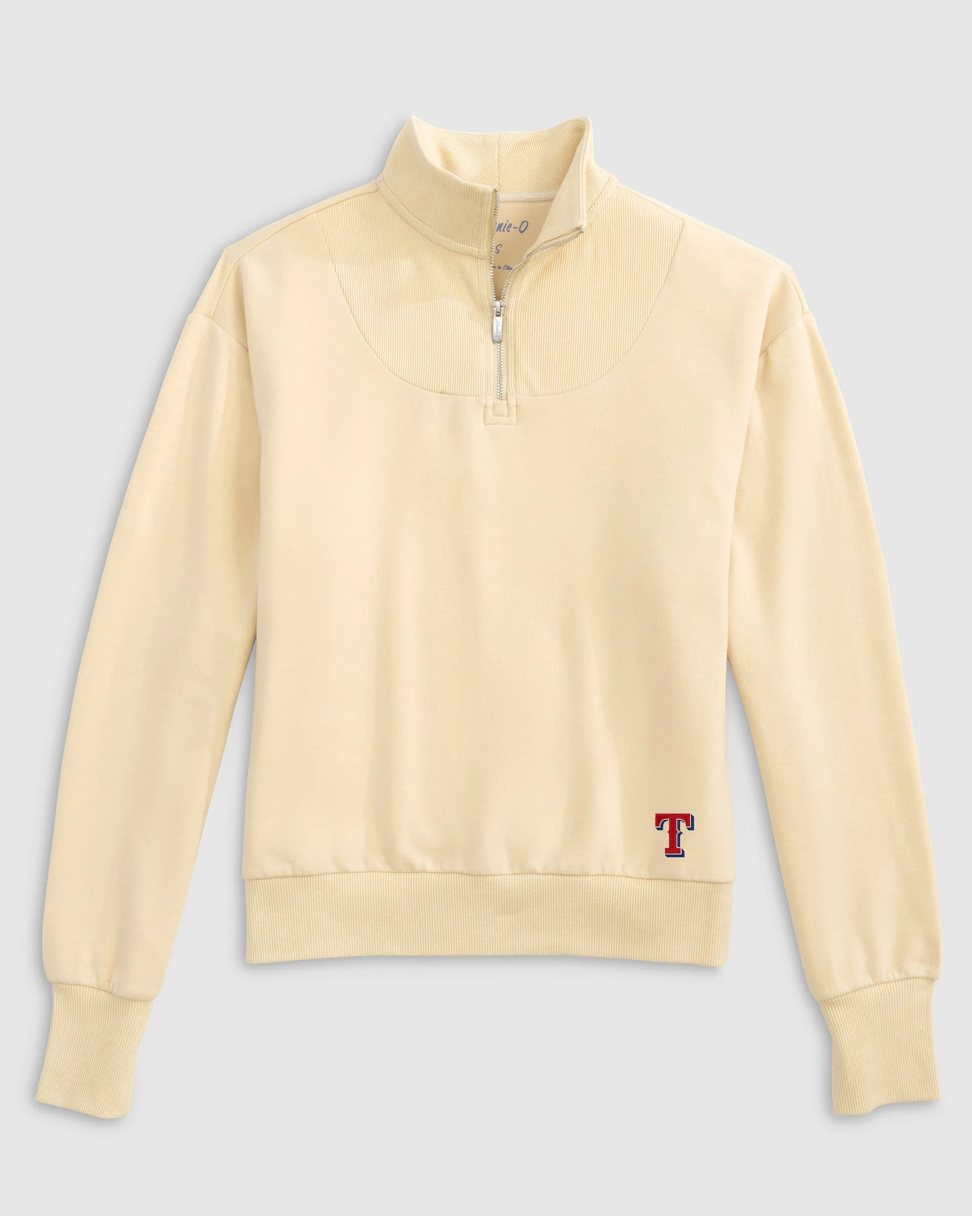Women's Texas Rangers Naomi Rib Knit 1/4 Zip sold by Johnnie-O product image thumbnail 2