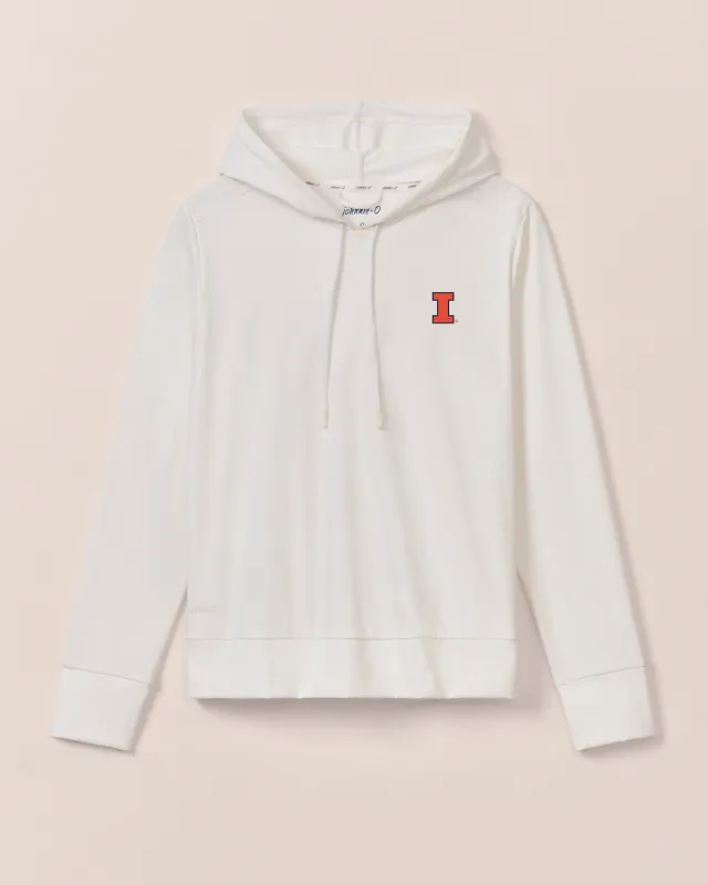 Women's Illinois Nalla Performance Hoodie sold by Johnnie-O