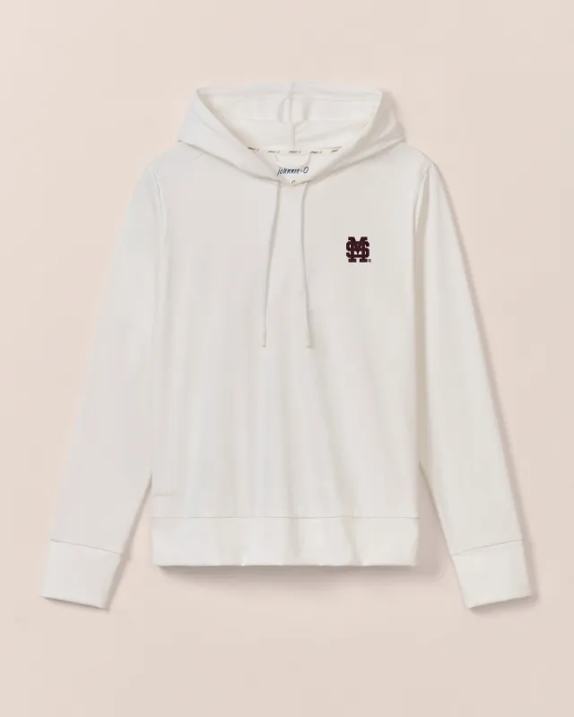 Women's Mississippi State Nalla Performance Hoodie - Baseball Logo sold by Johnnie-O