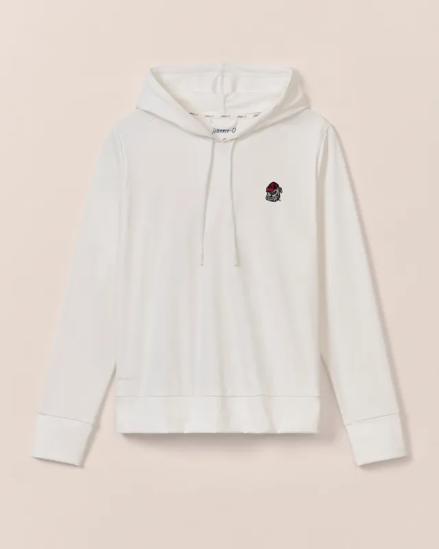 Women's Georgia Nalla Performance Hoodie - Bulldog Head Logo sold by Johnnie-O