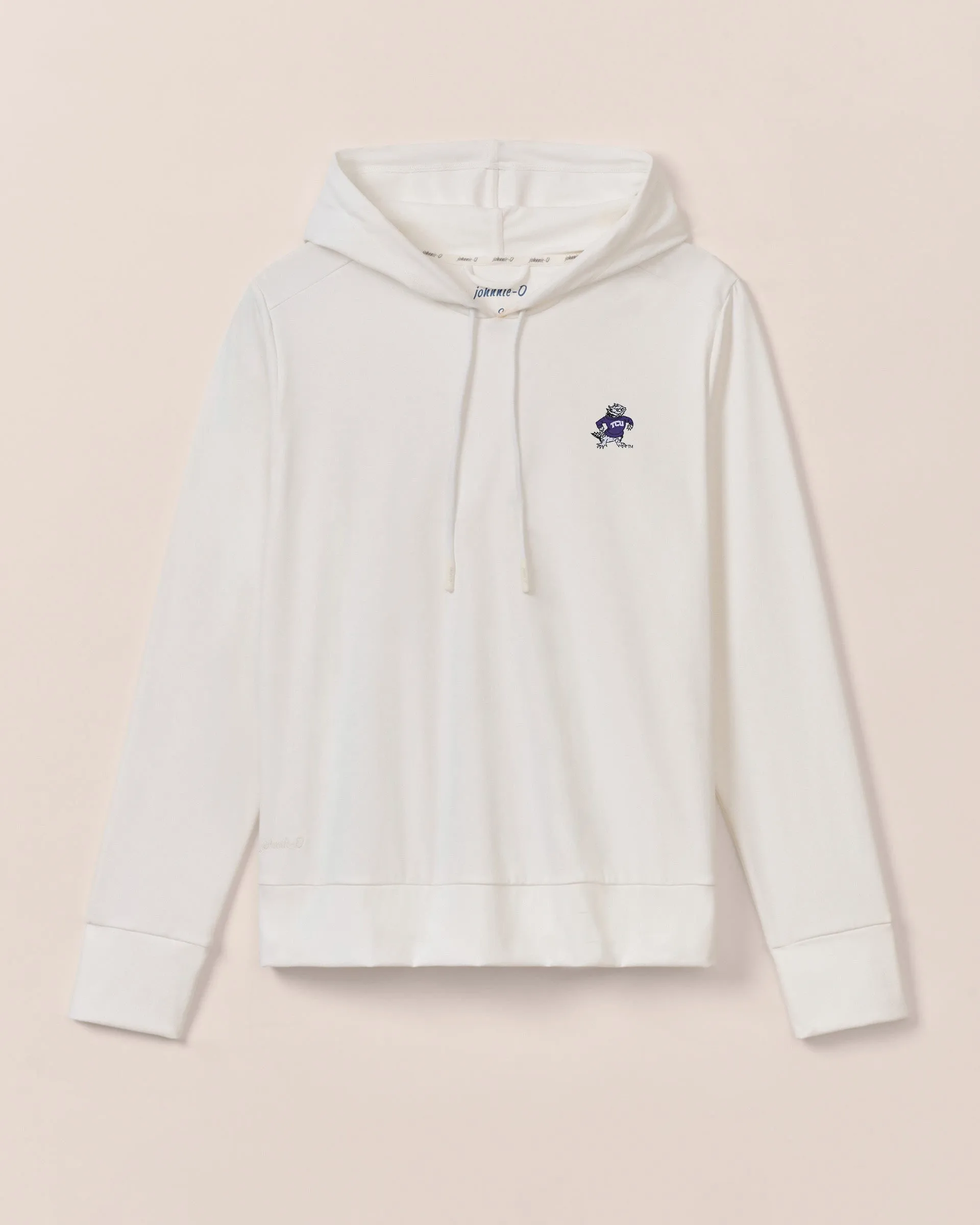 Women's Texas Christian Nalla Performance Hoodie - Vault Logo sold by Johnnie-O