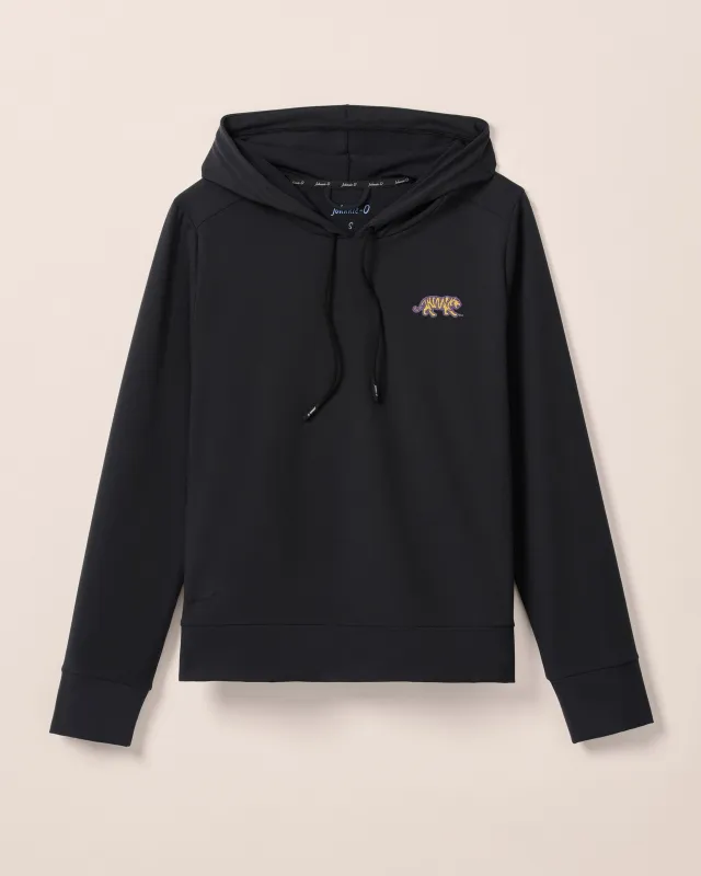 Women's Louisiana State Nalla Performance Hoodie - Mike The Tiger Logo made by Johnnie-O