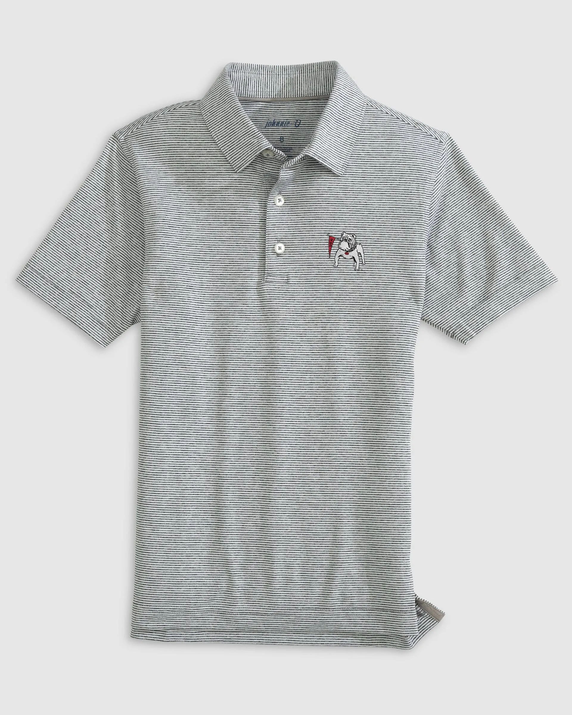 Georgia Lyndonn Jr. Striped Performance Jersey Polo - Vault Logo sold by Johnnie-O product image thumbnail 3