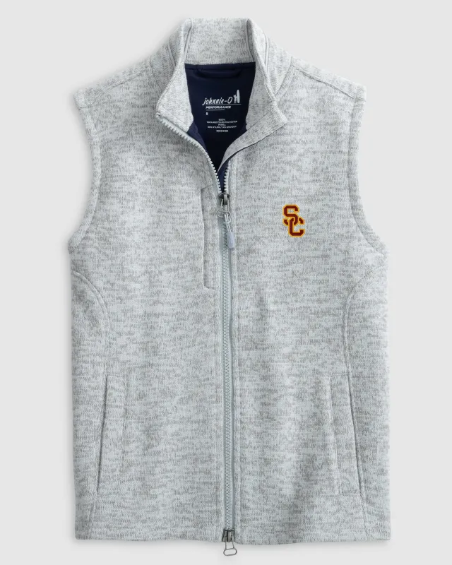 Southern California Denalis Performance Fleece Vest Jr. sold by Johnnie-O