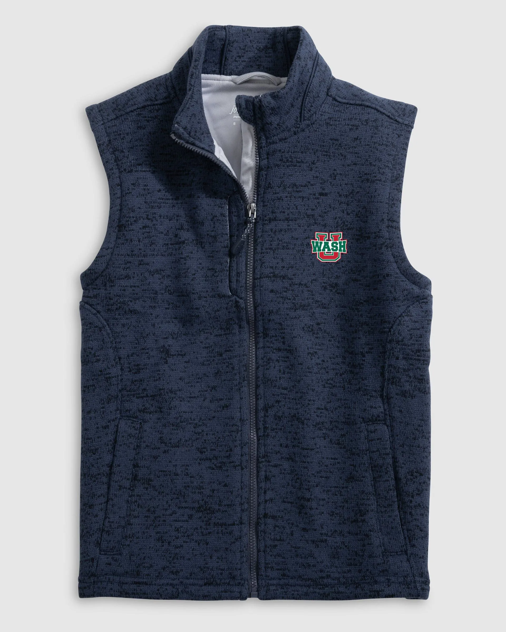 Washington St. Louis Denalis Performance Fleece Vest Jr. sold by Johnnie-O