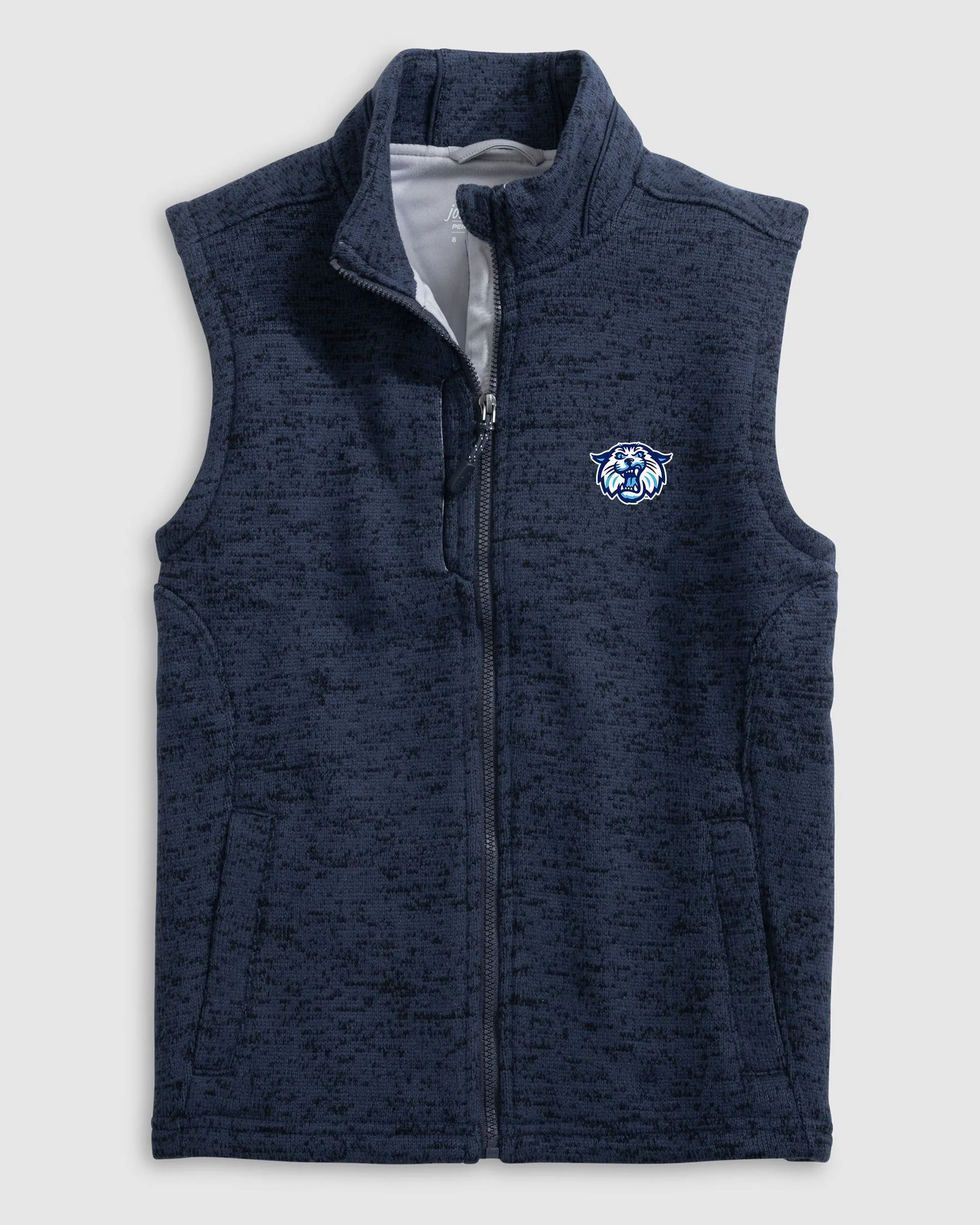 Villanova Denalis Performance Fleece Vest Jr. - Wildcat Logo sold by Johnnie-O