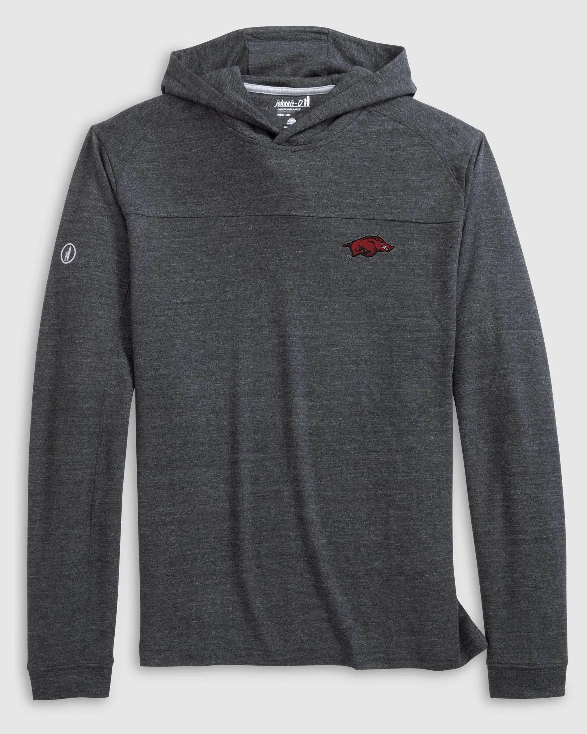 Arkansas Remmy Lightweight Performance Hoodie sold by Johnnie-O