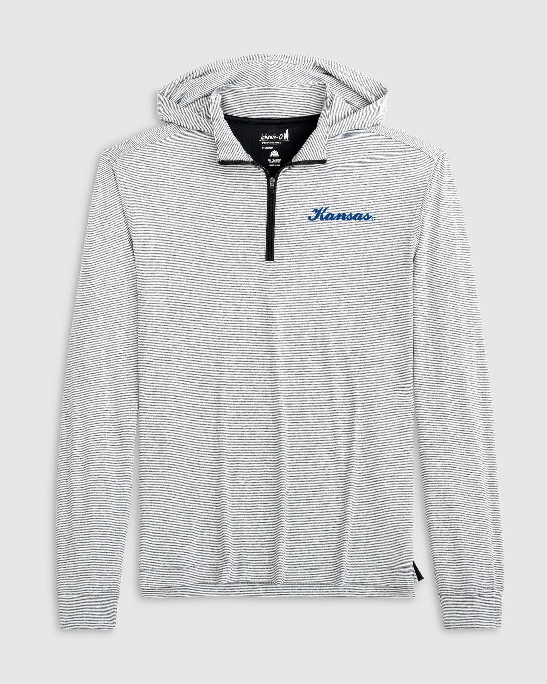 Kansas Hybrid Performance Hoodie - Script Logo sold by Johnnie-O
