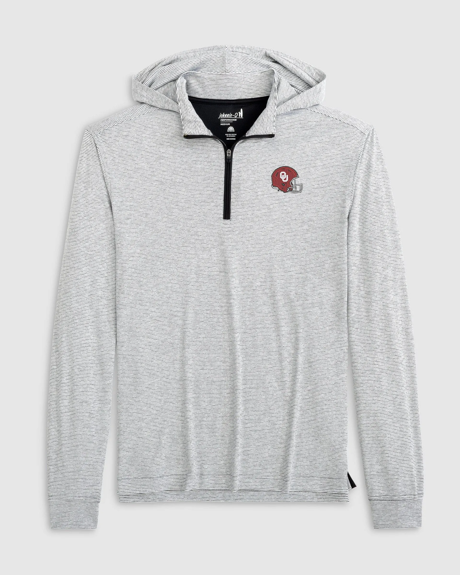 Oklahoma Hybrid Performance Hoodie - Helmet Logo sold by Johnnie-O
