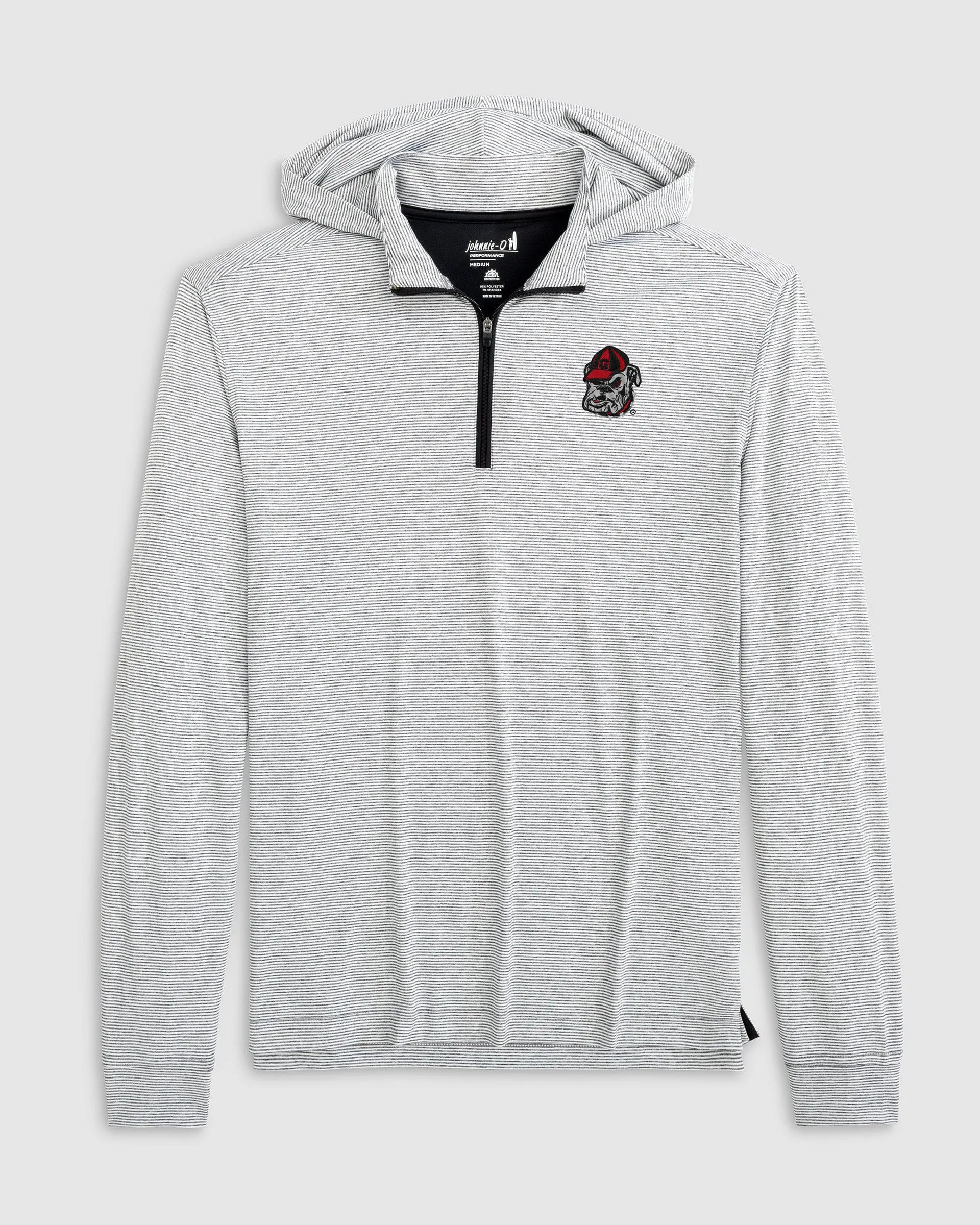 Georgia Hybrid Performance Hoodie - Bulldog Head Logo sold by Johnnie-O