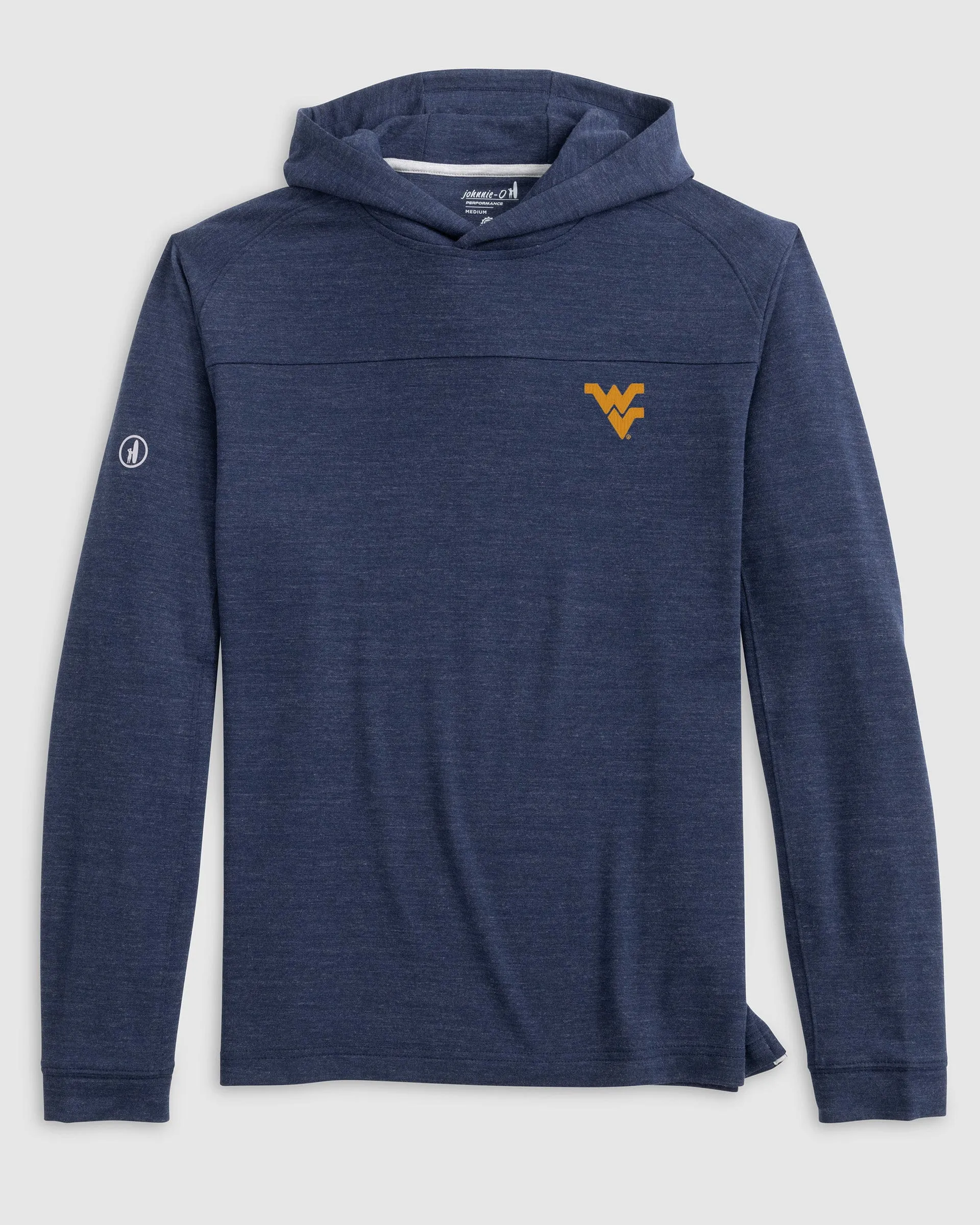 West Virginia Remmy Midweight Performance Hoodie sold by Johnnie-O
