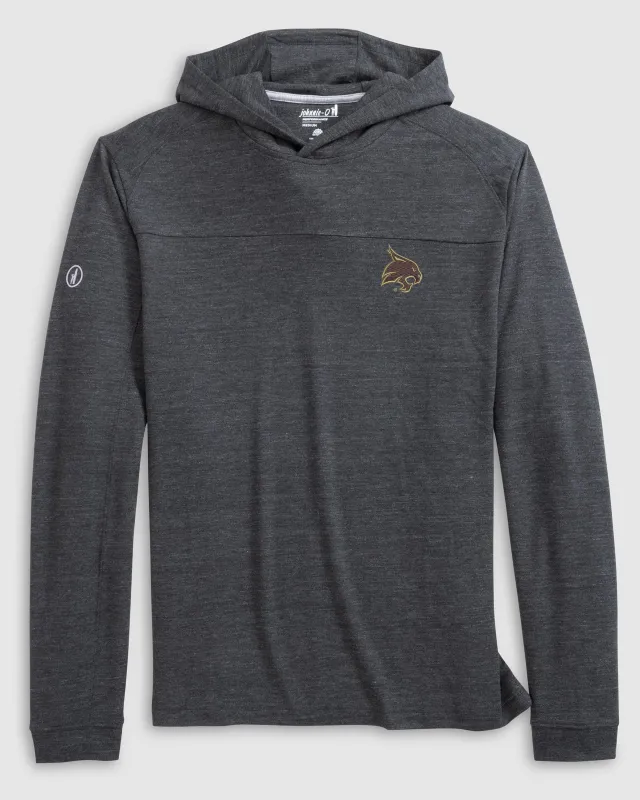 Texas State Remmy Lightweight Performance Hoodie sold by Johnnie-O