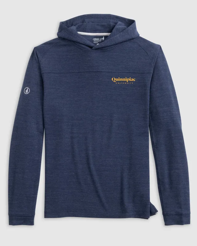 Quinnipiac Remmy Lightweight Performance Hoodie - Script Logo sold by Johnnie-O