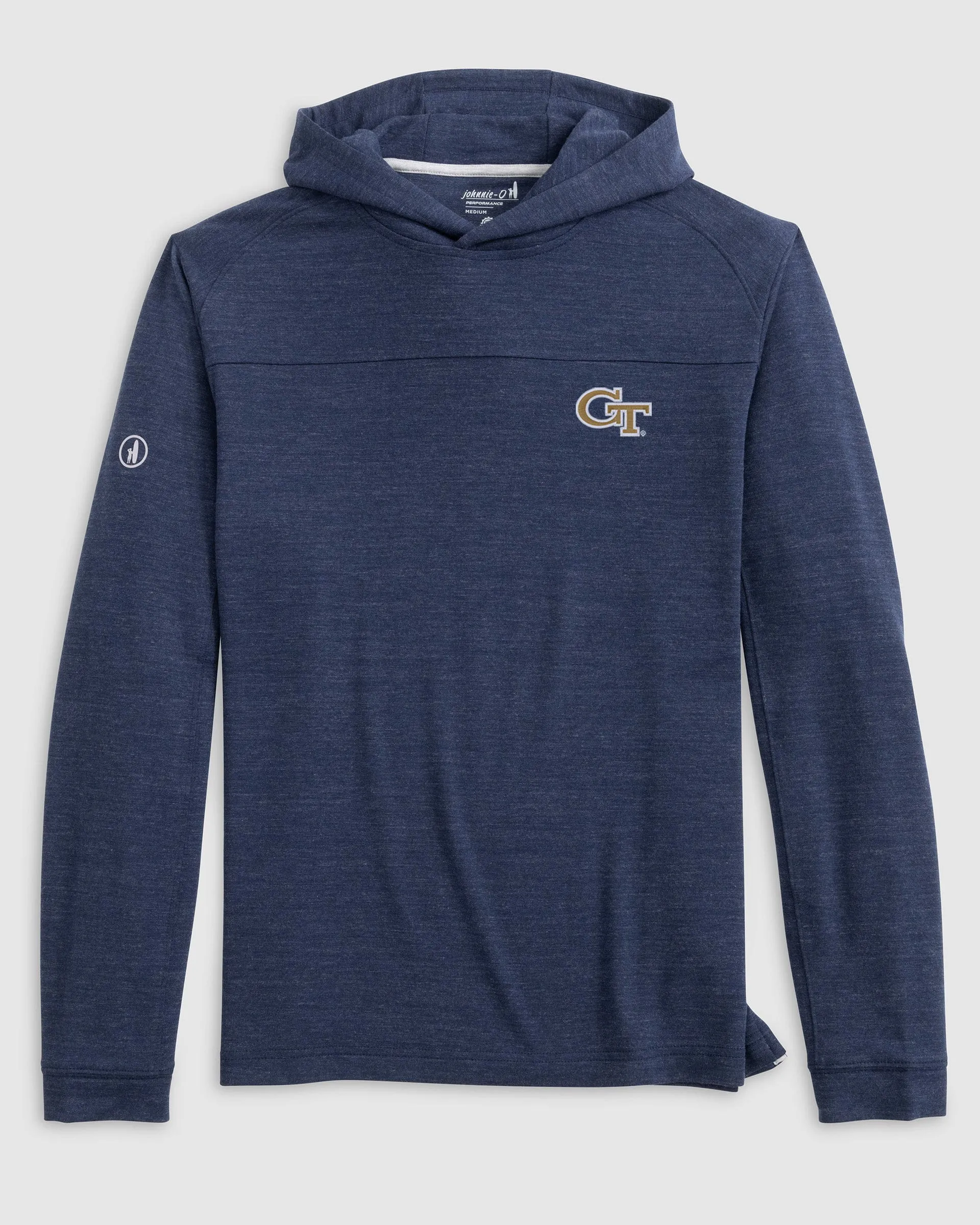 Georgia Tech Remmy Lightweight Performance Hoodie sold by Johnnie-O