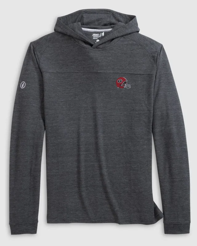Georgia Remmy Midweight Performance Hoodie - Helmet Logo made by Johnnie-O