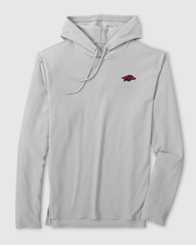 Arkansas Hoppin Performance Hoodie sold by Johnnie-O