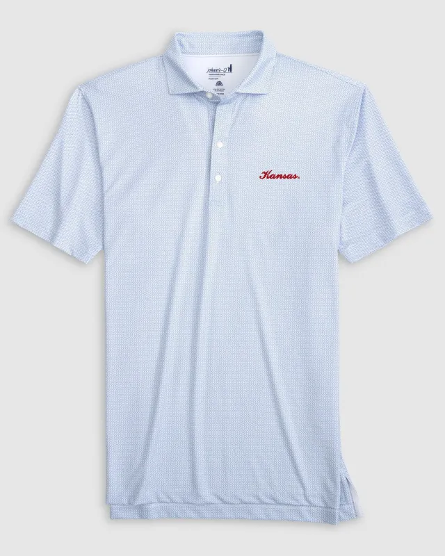 Kansas Slade Performance Jersey Polo - Script Logo sold by Johnnie-O