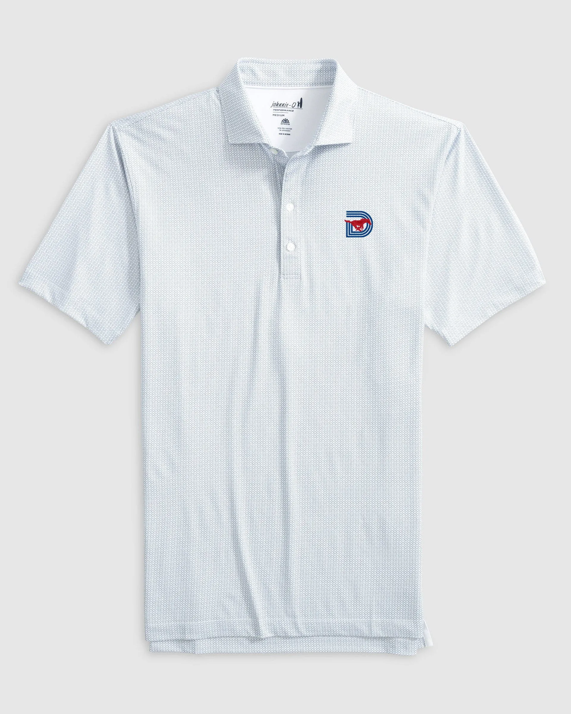 Southern Methodist Slade Performance Jersey Polo - Triple D Logo sold by Johnnie-O product image thumbnail 3