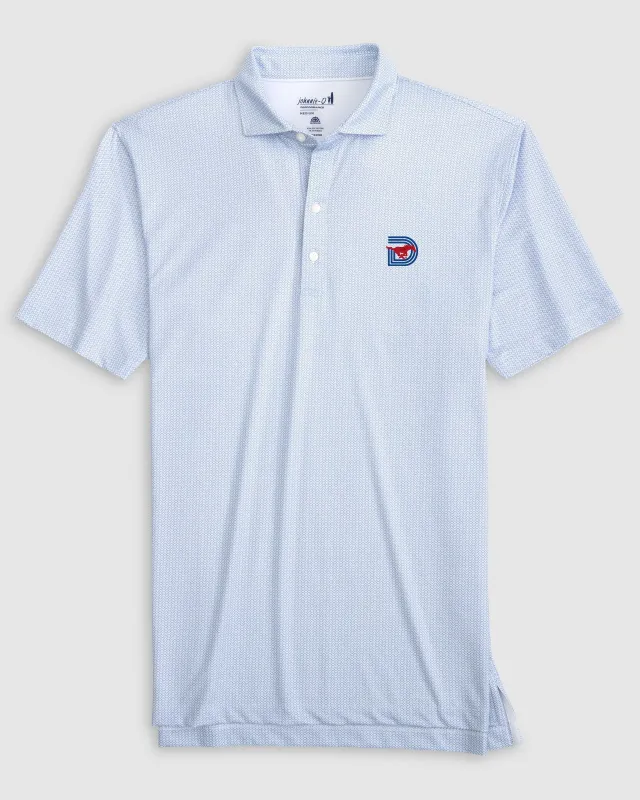 Southern Methodist Slade Performance Jersey Polo - Triple D Logo sold by Johnnie-O