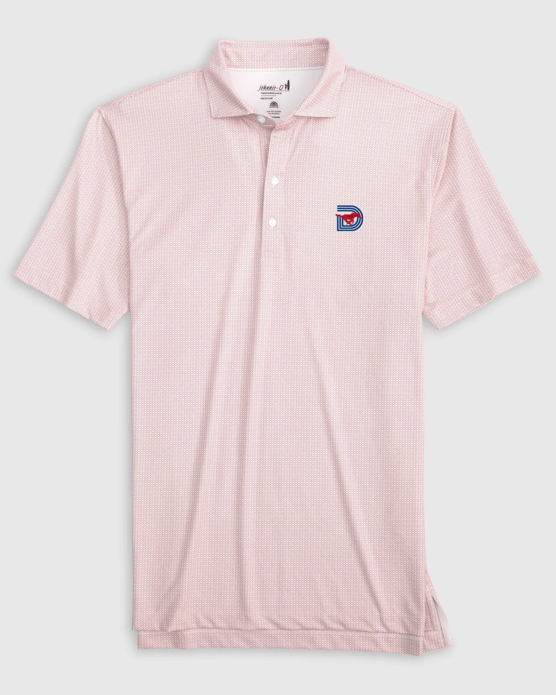 Southern Methodist Slade Performance Jersey Polo - Triple D Logo sold by Johnnie-O product image thumbnail 2
