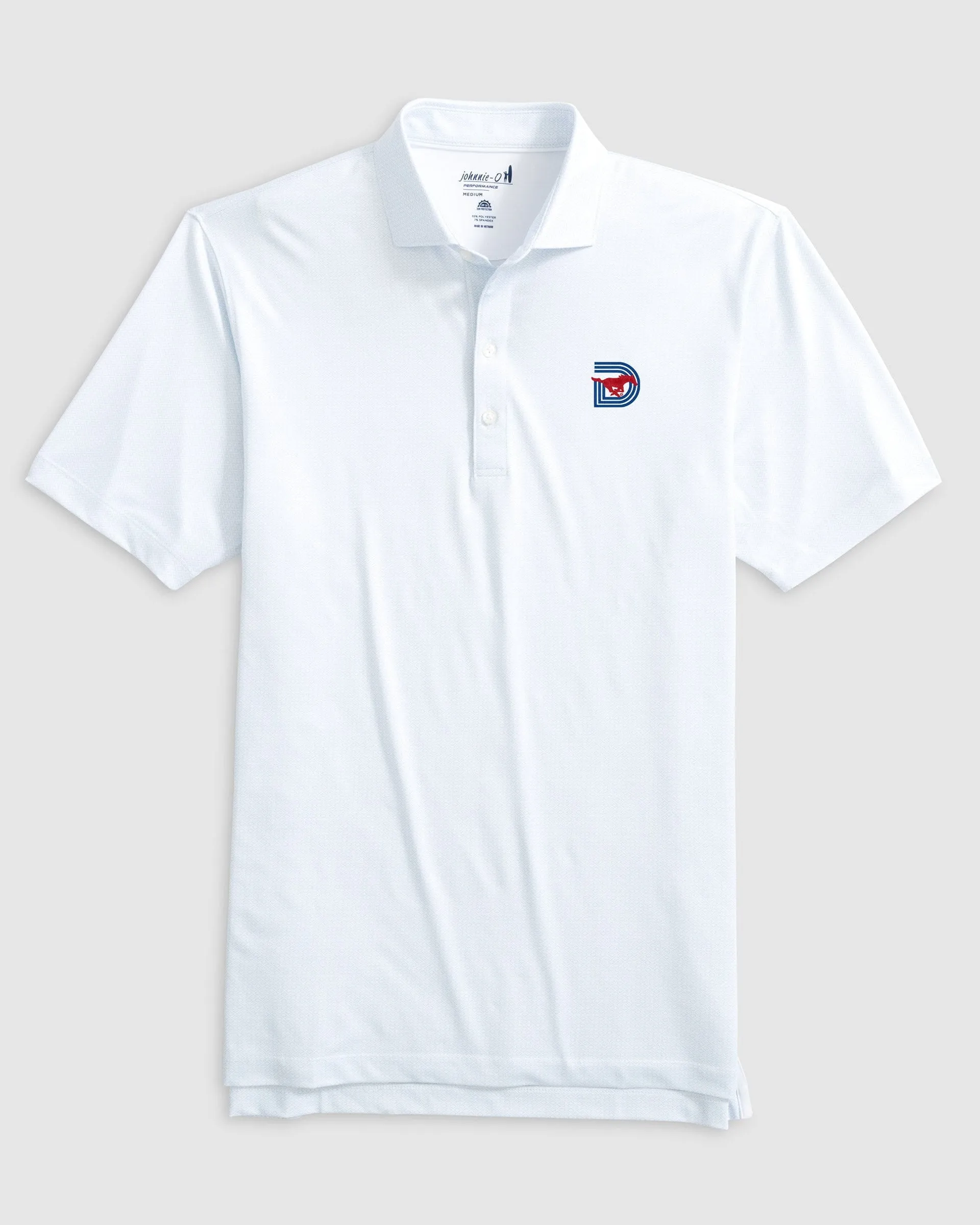 Southern Methodist Slade Performance Jersey Polo - Triple D Logo sold by Johnnie-O product image thumbnail 4