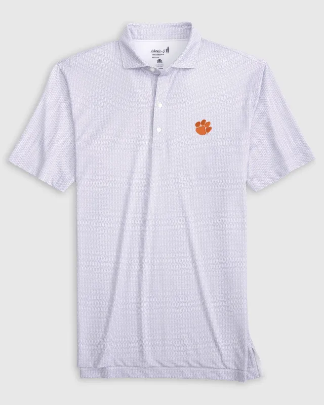 Clemson Slade Performance Jersey Polo sold by Johnnie-O