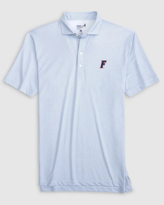 Florida Slade Performance Jersey Polo- F Logo sold by Johnnie-O