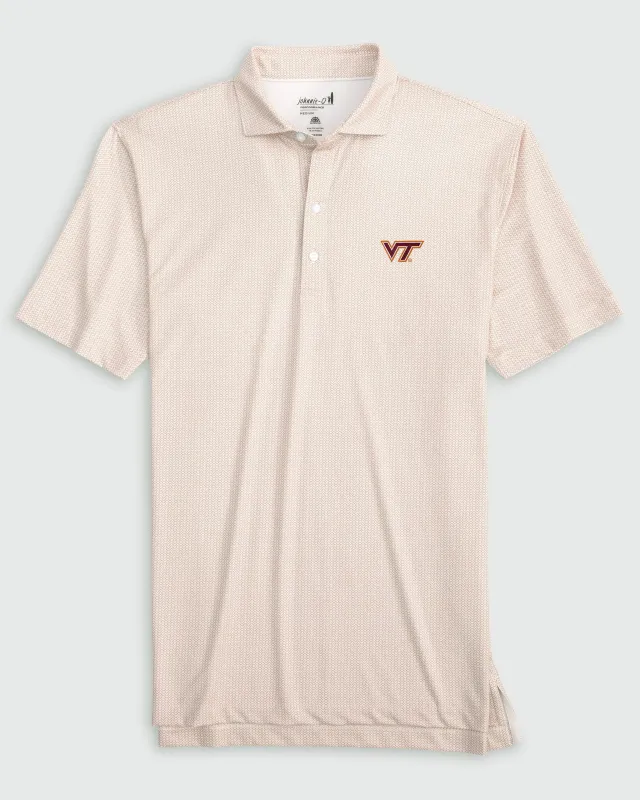 Virginia Tech Slade Performance Jersey Polo sold by Johnnie-O