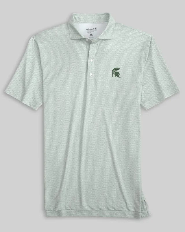 Michigan State Slade Performance Jersey Polo sold by Johnnie-O