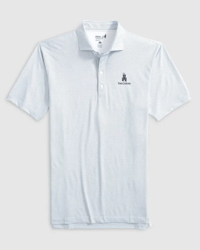 The Citadel Slade Performance Jersey Polo sold by Johnnie-O