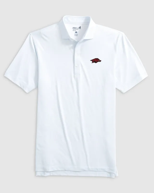 Arkansas Slade Performance Jersey Polo sold by Johnnie-O