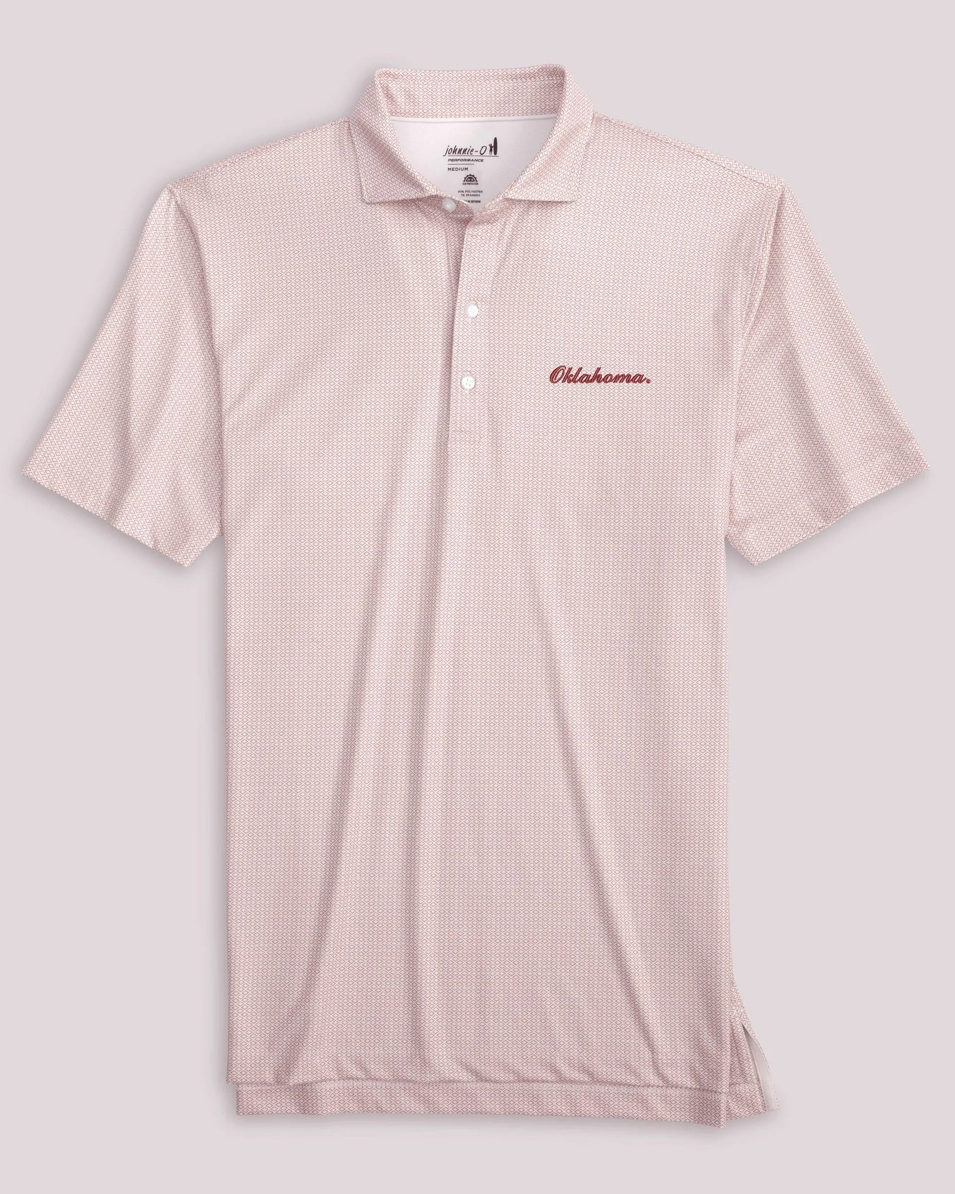 Oklahoma Slade Performance Jersey Polo - Script Logo sold by Johnnie-O