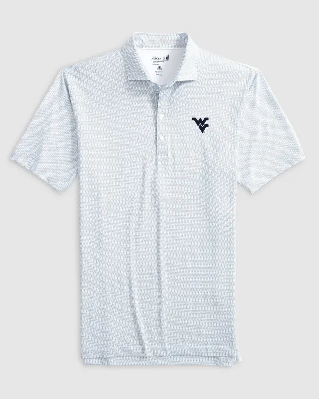 West Virginia Slade Performance Jersey Polo sold by Johnnie-O