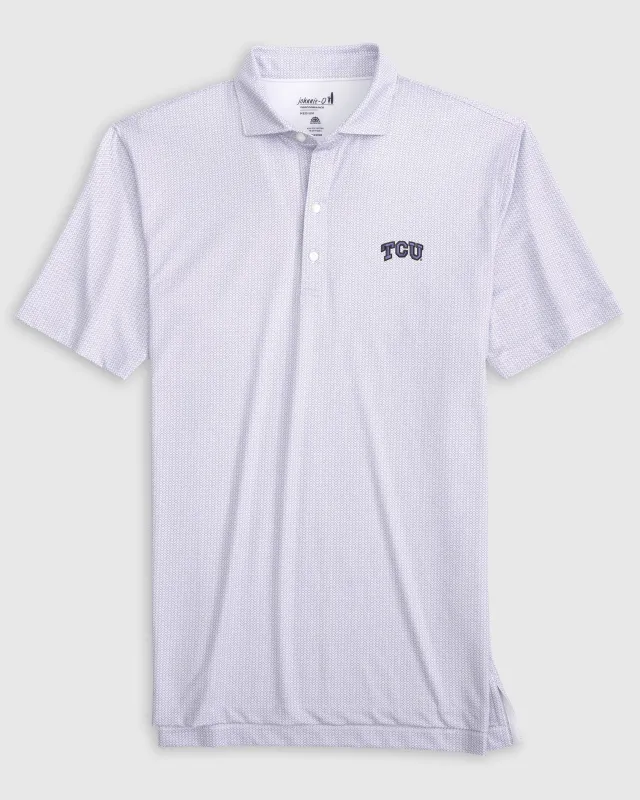 Texas Christian Slade Performance Jersey Polo sold by Johnnie-O
