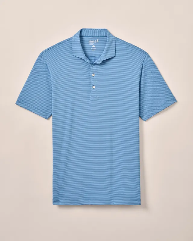Big & Tall Performance Jersey Polo - Lyndonn Stripe sold by Johnnie-O