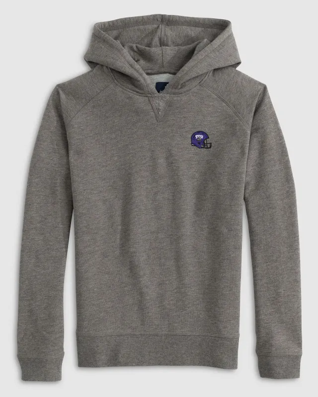 Texas Christian Freeman Hoodie Jr. Sweatshirt - Helmet Logo sold by Johnnie-O