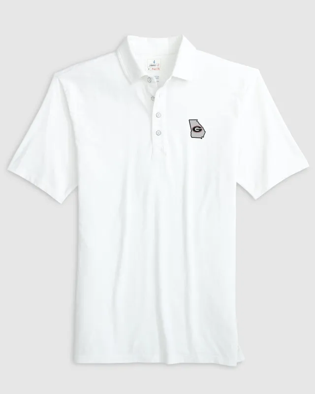 Georgia Coastal Wash Original Polo - State Logo made by Johnnie-O