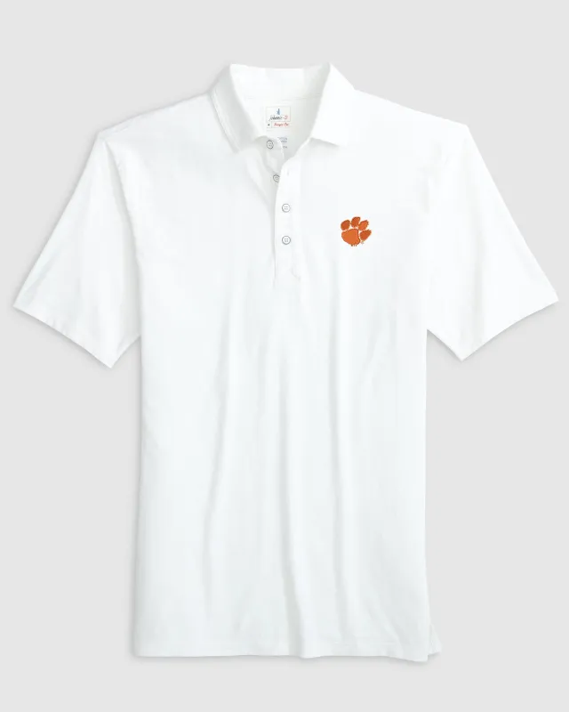 Clemson University Coastal Wash Original Polo made by Johnnie-O