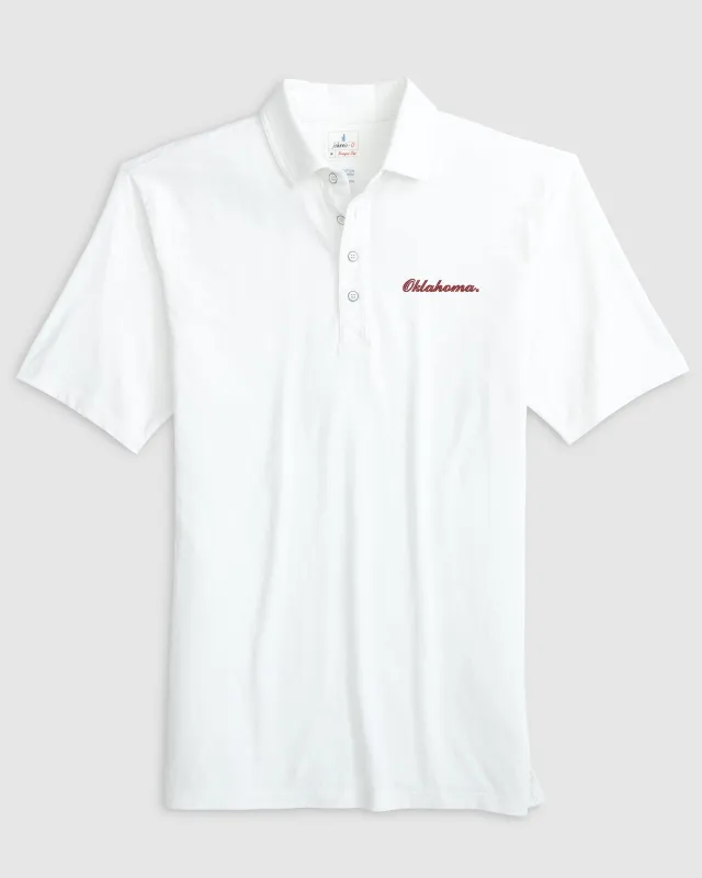 Oklahoma Coastal Wash Original Polo - Script Logo sold by Johnnie-O